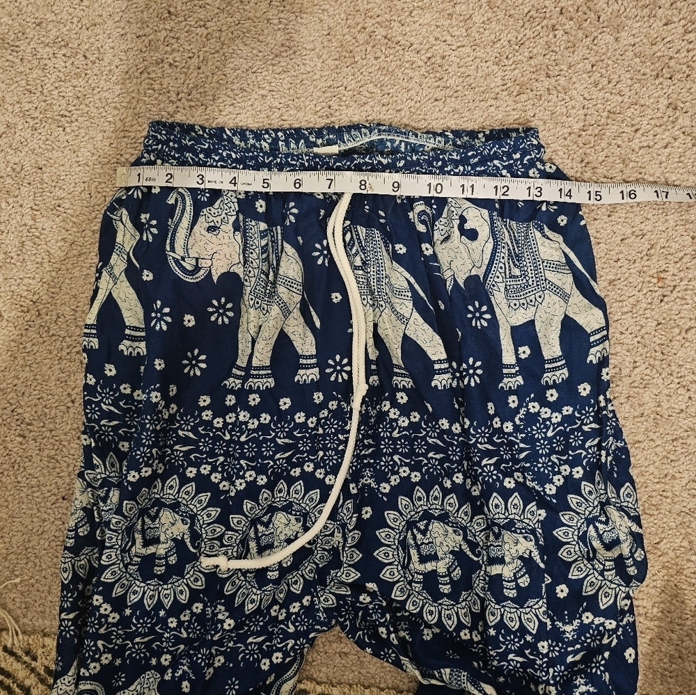 Women's Harem Pants High Waist Hippie Boho Yoga Palazzo Casual with Pockets - Picture 5 of 5